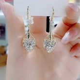 White Royal Heart Earrings
